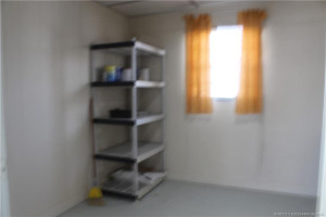Storage space in laundry room