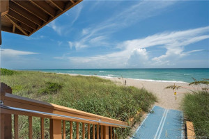 View from the beach entrance