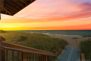 Enjoy daily sunsets from the boardwalk that leads to the beach