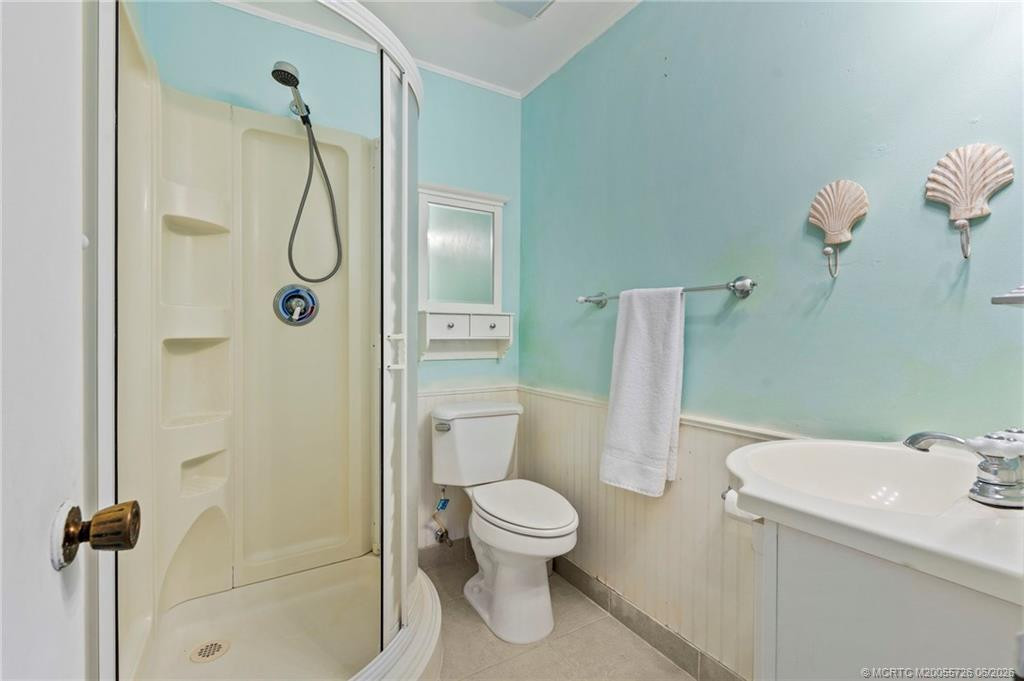 Primary Bathroom with Corner Shower