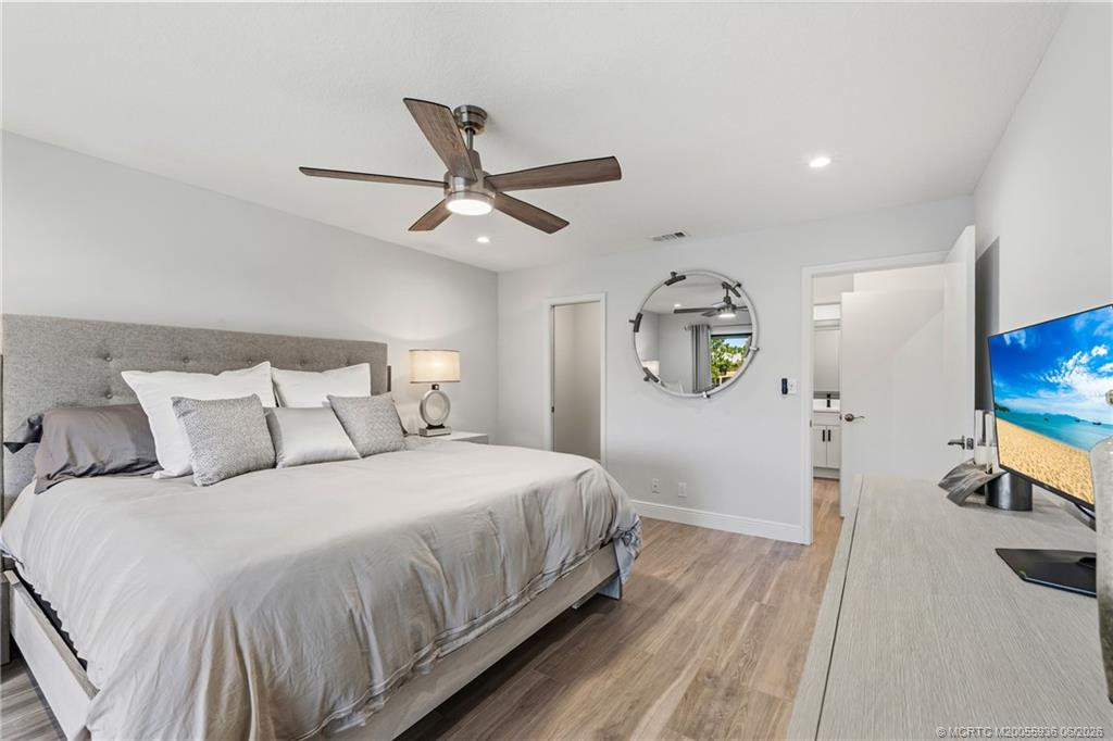 second bedroom with walk in closet.