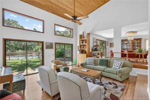 Tongue & groove cedar ceiling
