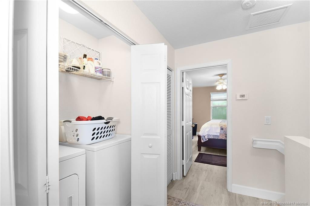 Upstairs laundry, at landing