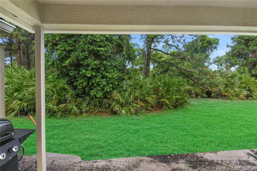 View from rear patio