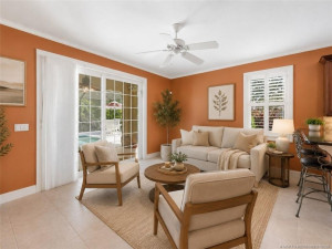 Virtually Staged Family Room