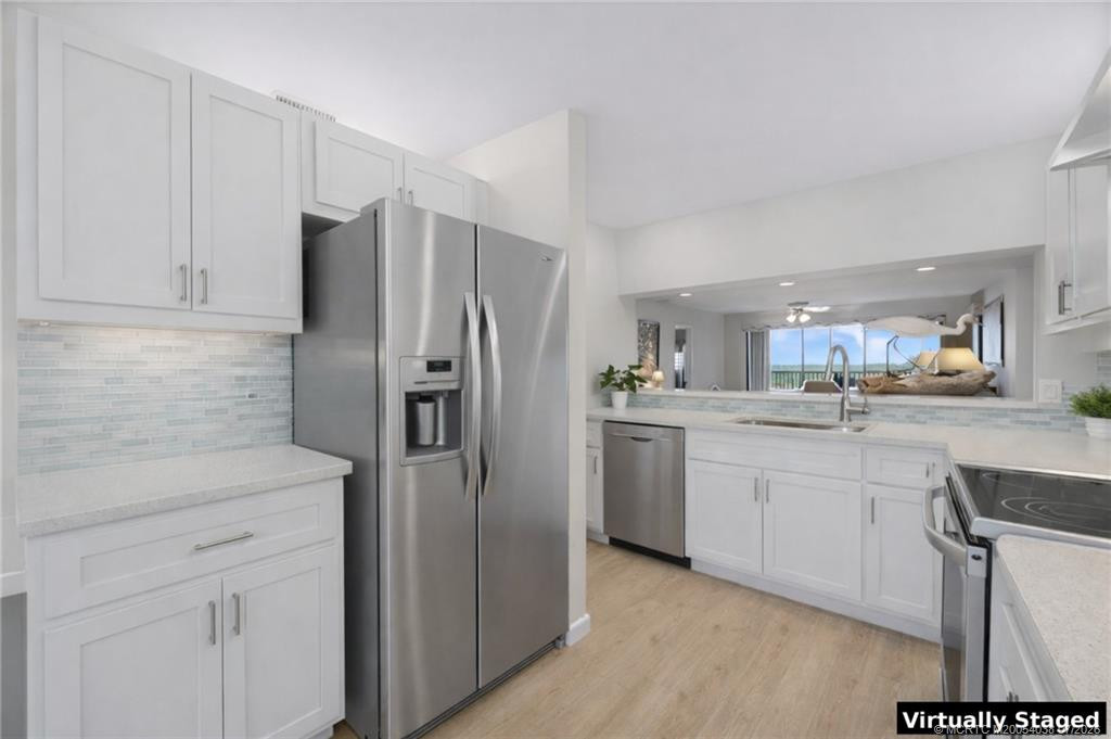 Virtually Staged updated kitchen