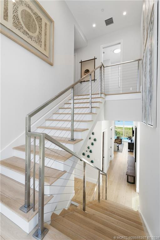 Stairs to upper level