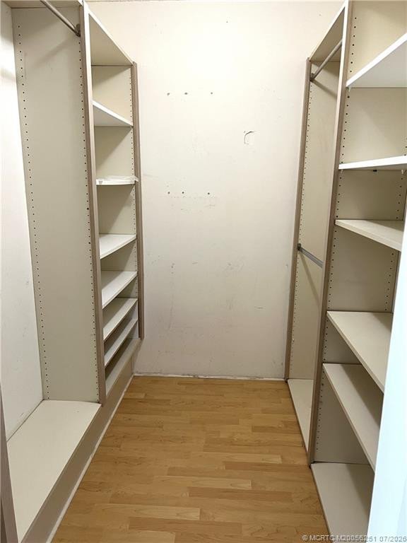 Walk-in Closet in master Bedroom