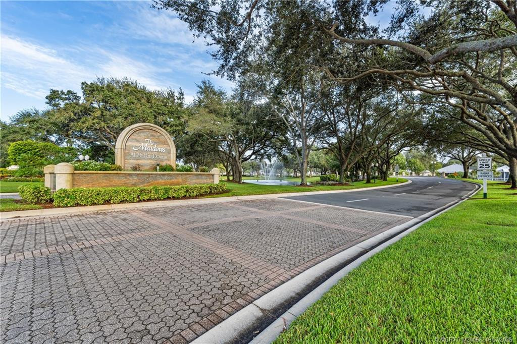 A beautiful tree-lined entry to The Meadows