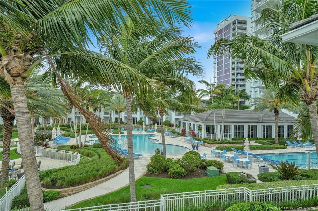 Side yard view of Resort Pool area