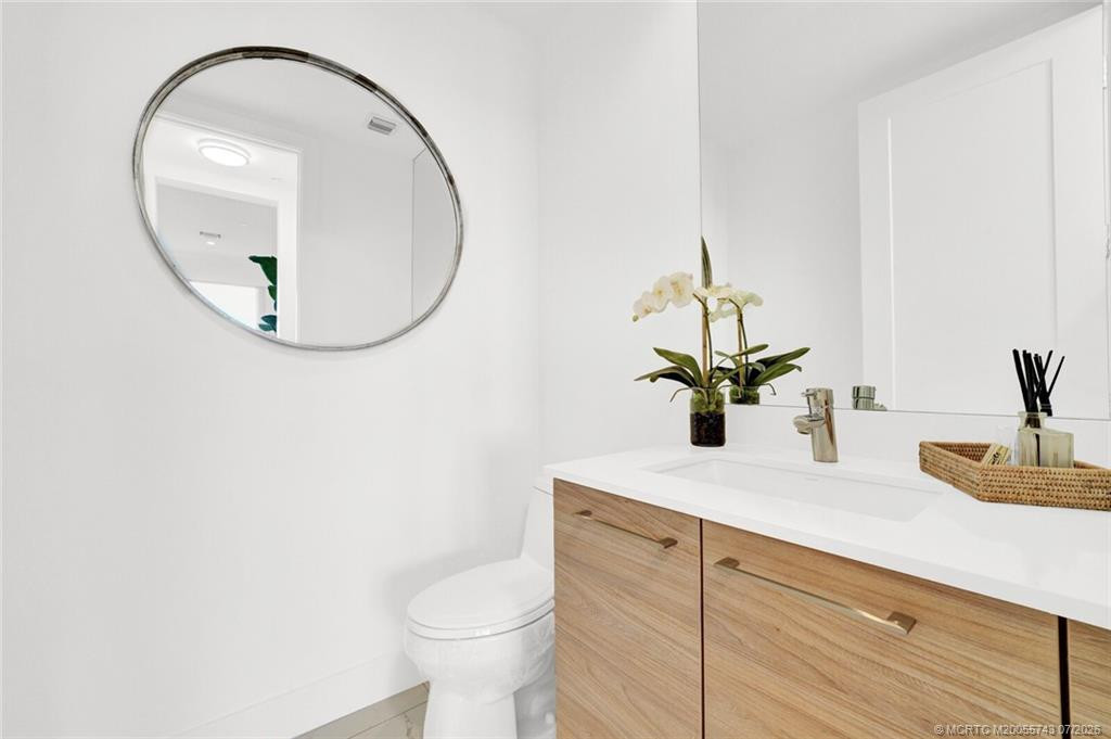 Powder room on the main level