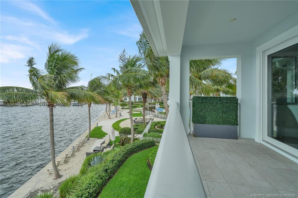Main bedroom deck overlooking marina