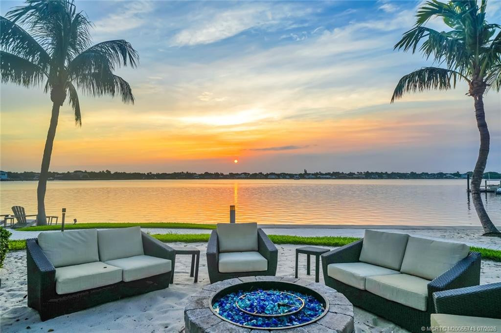 FIRE PIT AT SUNRISE