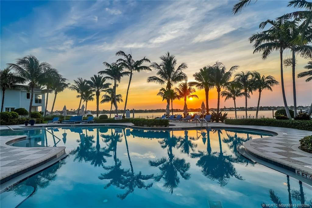 OVERLOOKING POOL AT SUNRISE