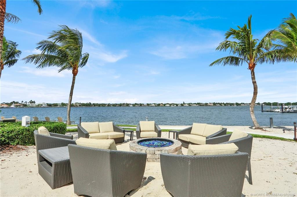 FIRE PIT AND VIEW OF LAKE WORTH LAGOON