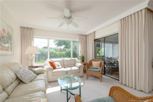 Sitting Room leads to screened patio