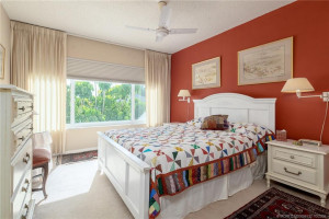 Guest Bedroom faces east with a view of the water and a blackout shade for sleeping in!