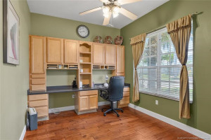 Den with Built Ins