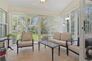 Enclosed back porch.