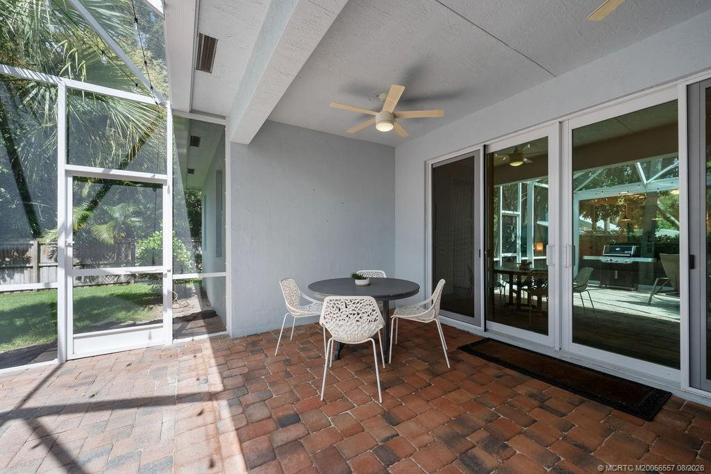 Screen Lanai, spacious. Partially under roof.