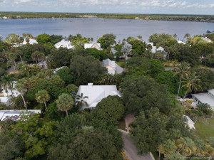 With St. Lucie River in the background
