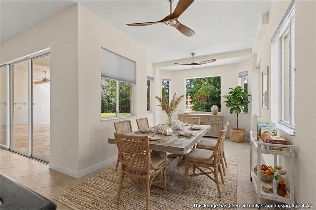 oversized breakfast nook area