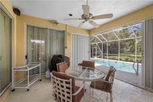 Lanai with covered area for shade