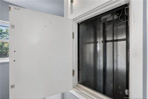Dumb waiter brings up your groceries from garage