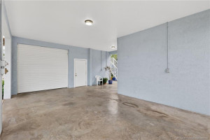 Oversized garage and pedestrian door