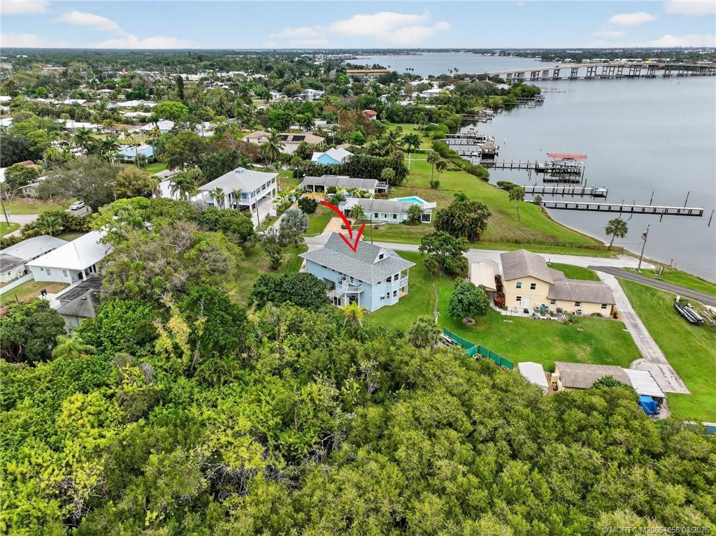 Home overlooks South Fork of the St. Lucie River