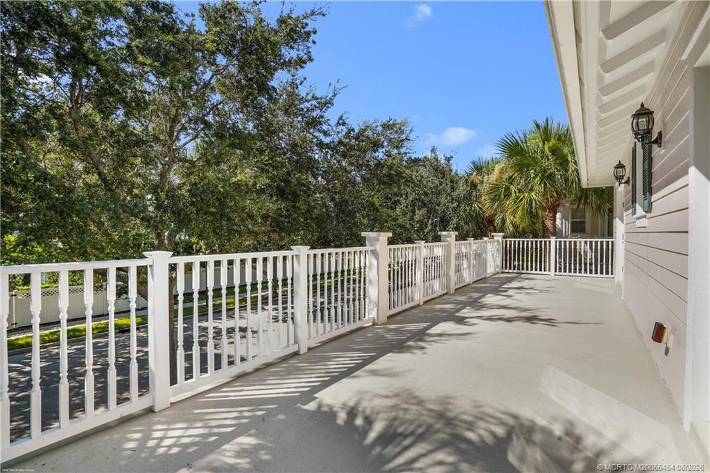 Upstairs Open Balcony