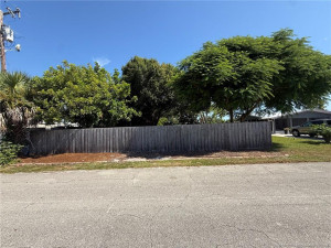 Street side fence will be removed by owner