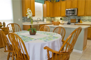 Breakfast area for informal dining off the kitchen