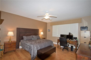 First Floor Main Bedroom is spacious with room for sitting or working areas