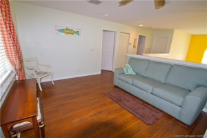 Upstairs loft is open to the main living space below