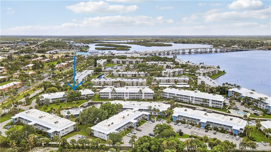 ariel view to the south at 1862 SW Palm City Road 103, Stuart