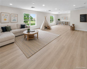 Virtually staged loft area