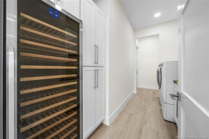 Wine cooler, laundry, storage, sink, changing area