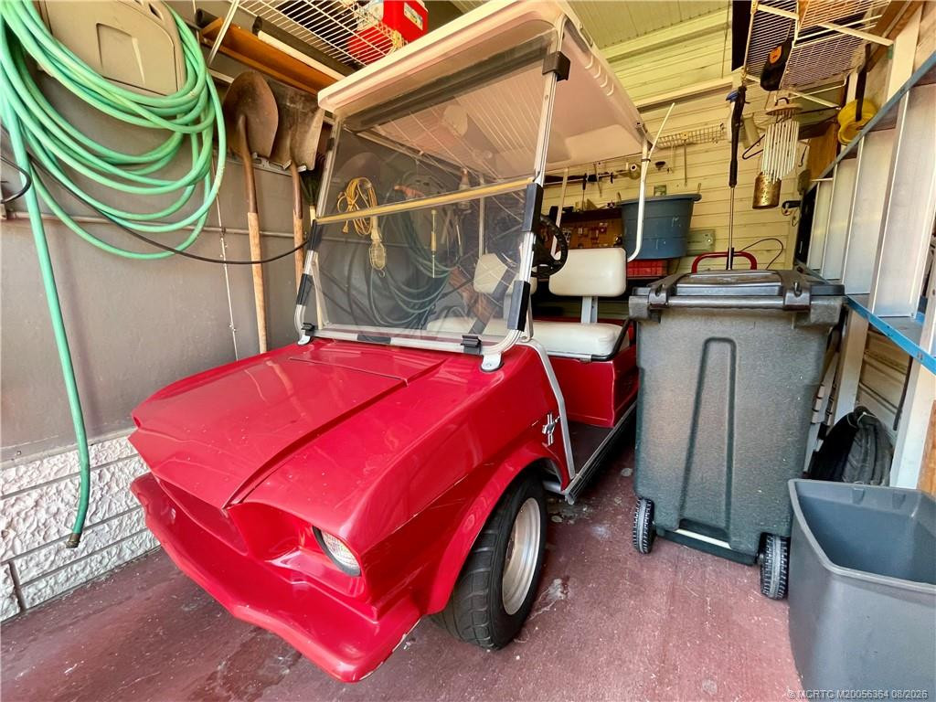 Ford Mustang style golf cart included with acceptable offer