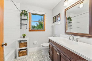 updated hall bath.