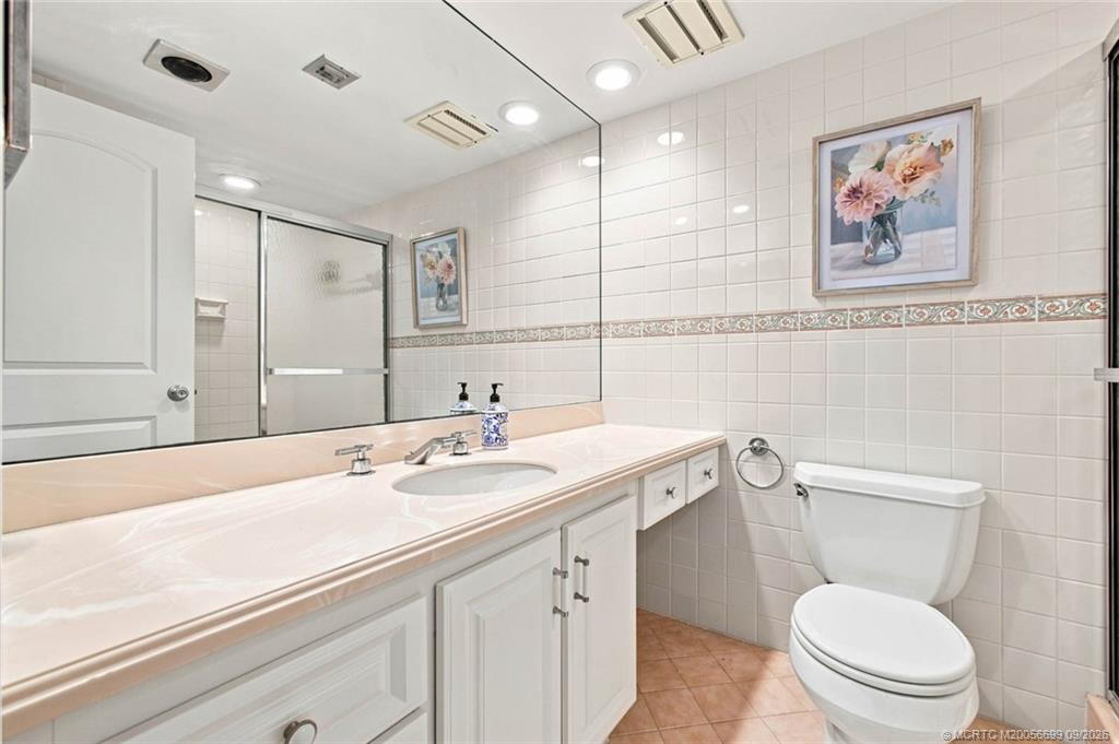 Guest Bath with double vanity and walk-in shower