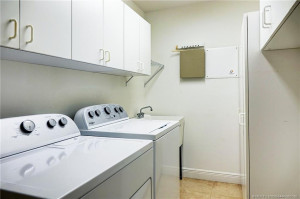 Laundry room and pantry area