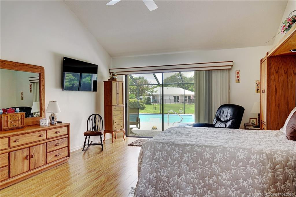 Main bedroom sliders to pool