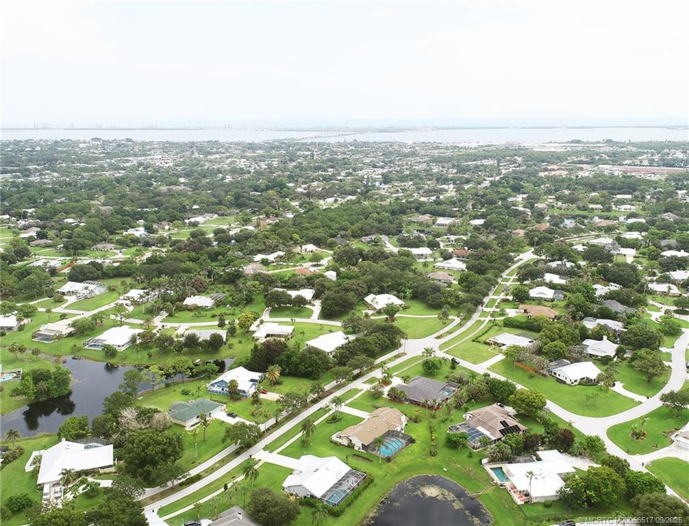 Aerial showing proximity to Indian Rive, and Atlantic just beyond.