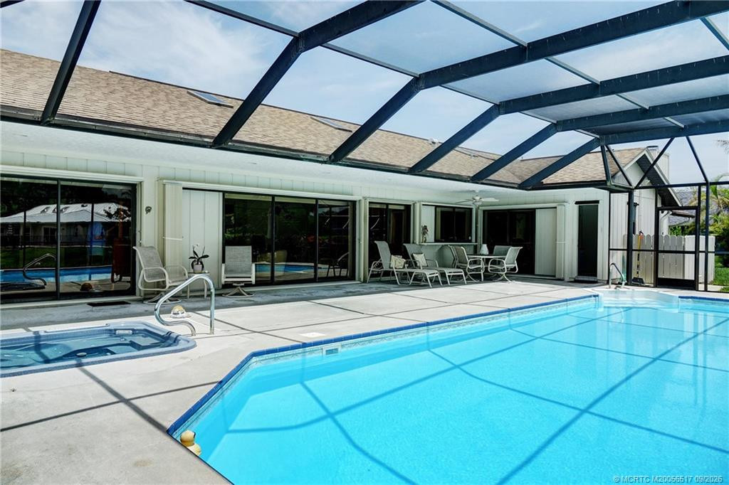 Pool from west side of patio
