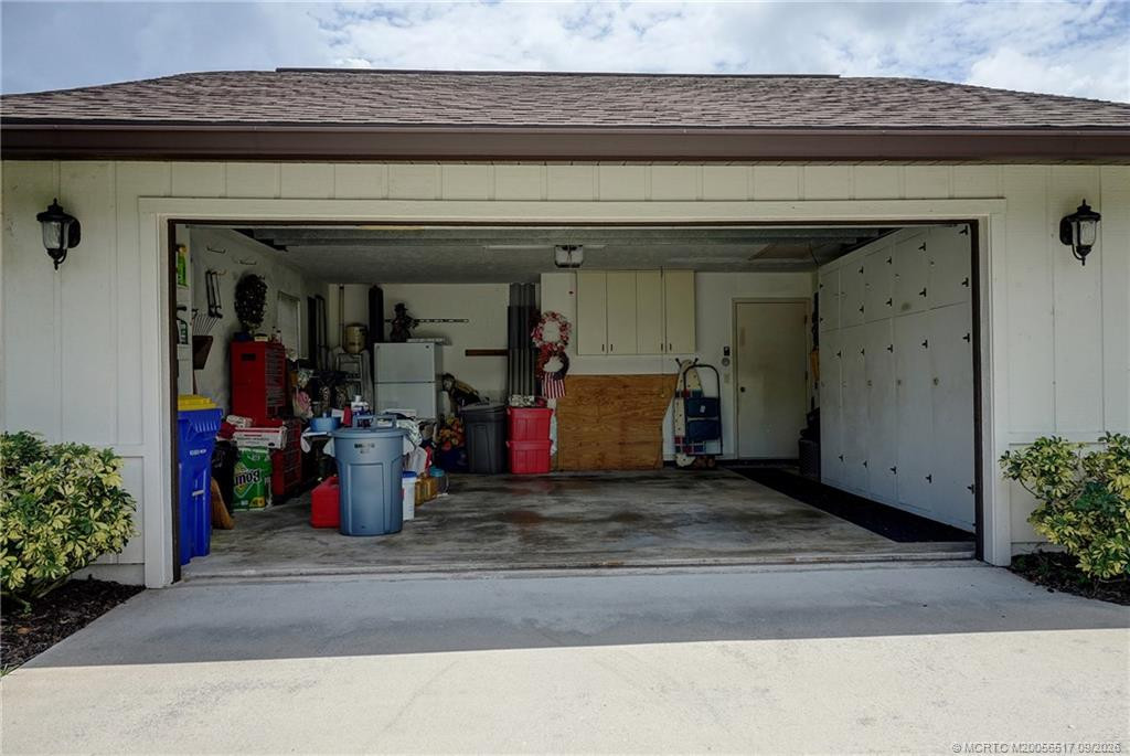 Two car garage