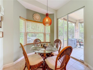 JUST OPEN THE SLIDER FROM THE KITCHEN AREA TO THE LARGE SCREENED IN PATIO, HAS A PASS THROUGH TO THE PATIO FROM THE KITCEN . YOU CAN ENTER THE LIVINGROOM FROM THE PATIO ALSO. GREAT TO ENTERTAIN