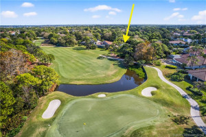 Aerial of Golf Course behind property