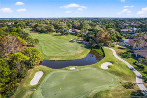 Aerial of Golf Course behind property