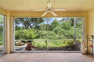 View from Living Area to covered patio